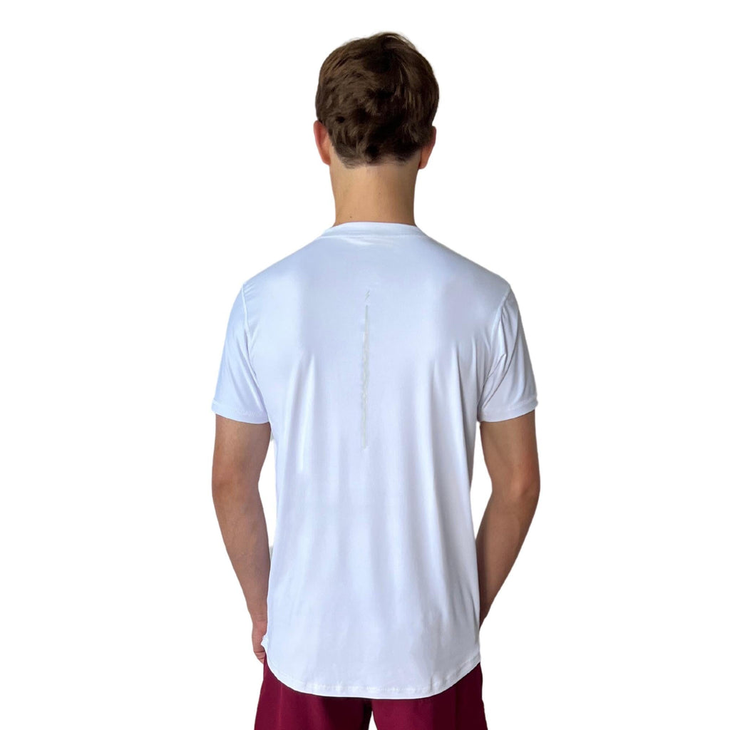 BRUCE BOLT Short Sleeve Performance T-Shirt with Reflective Bolt - WHITE- thumb 4