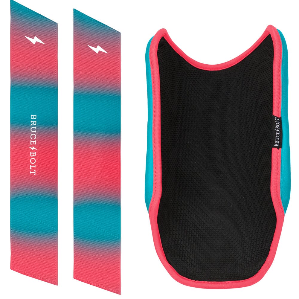 BRUCE BOLT Signature Series 9" Elbow Guard - CLARK PINK/TEAL- thumb 3