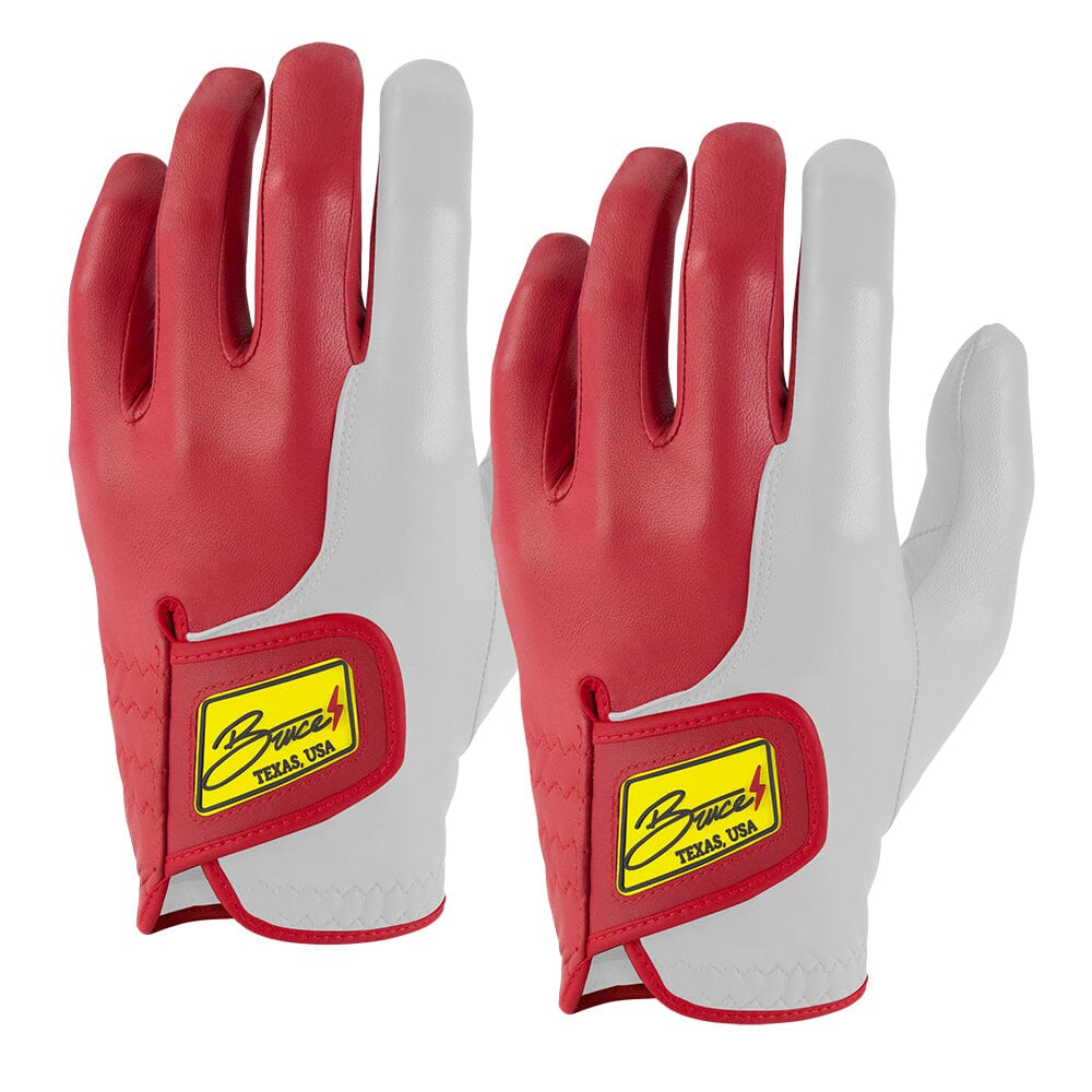 Signature Series Golf Gloves (On Left, 2-Pack) - SERGIO GARCIA RED/WHITE- quickbuy