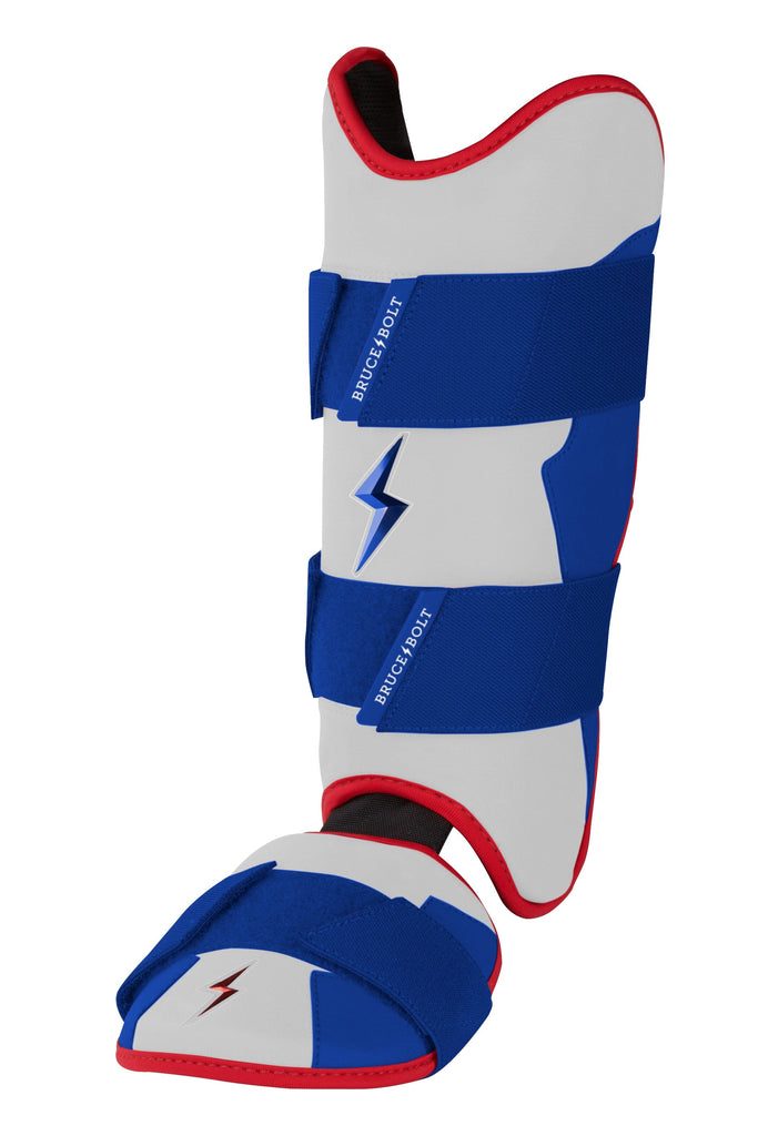 BRUCE BOLT Signature Series Leg Guard - USA WHITE- thumb 3