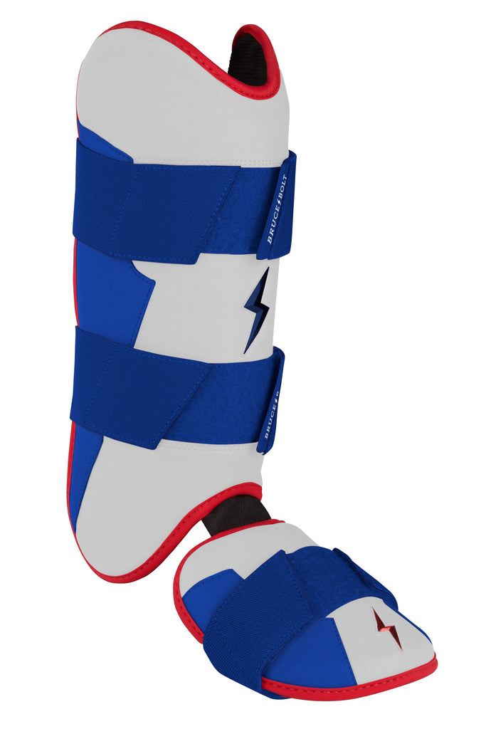 BRUCE BOLT Signature Series Leg Guard - USA WHITE- thumb 4