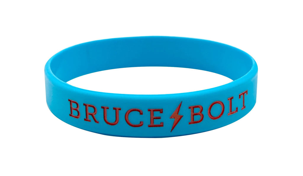 "BRUCE BOLT" Silicone Bracelet | Baby Blue- quickbuy