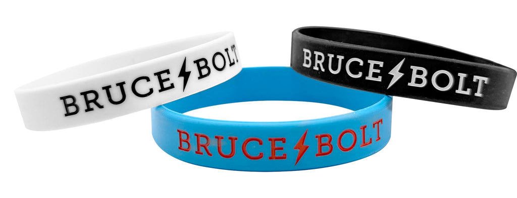 "BRUCE BOLT" Silicone Bracelet | Baby Blue- quickbuy