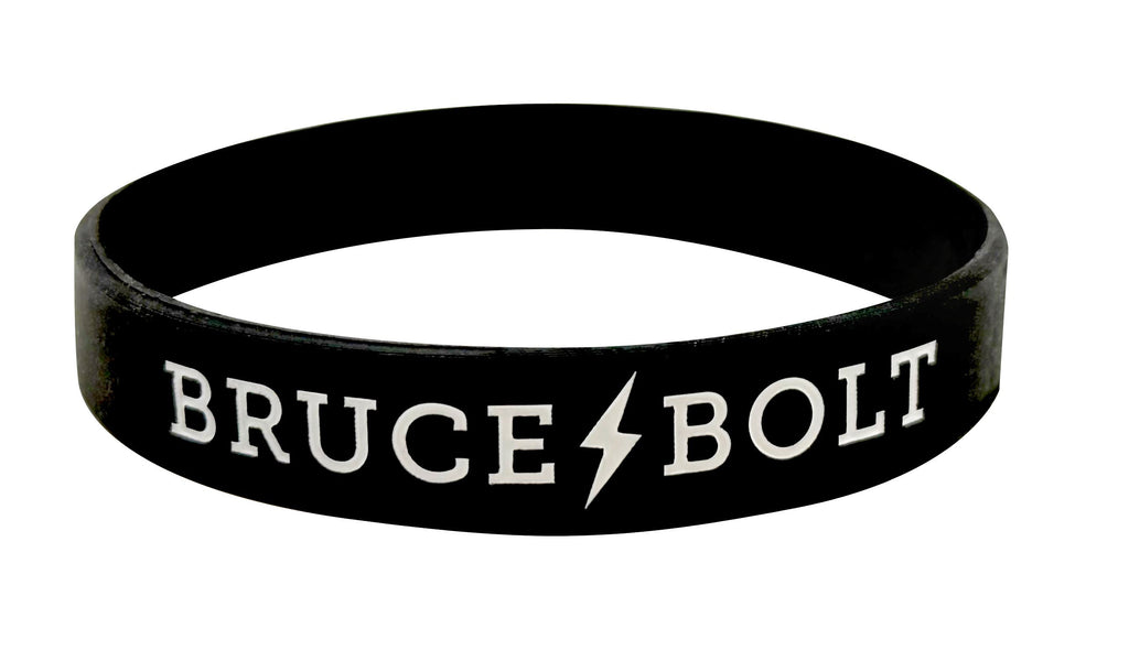 "BRUCE BOLT" Silicone Bracelet | Black- quickbuy