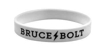 "BRUCE BOLT" Silicone Bracelet | White - 1