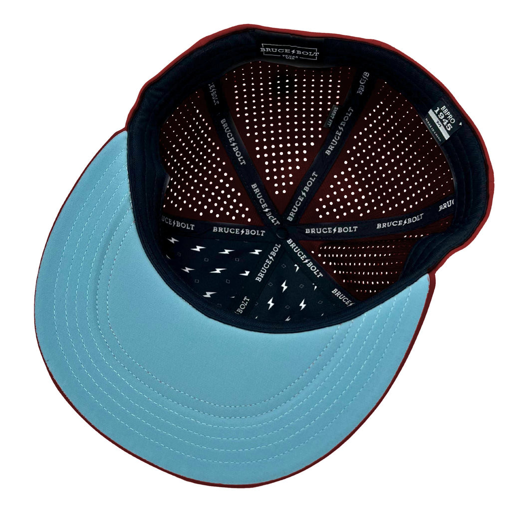 BRUCE BOLT SMART FIT BLANK Performance Game Hat - MAROON- thumb 5