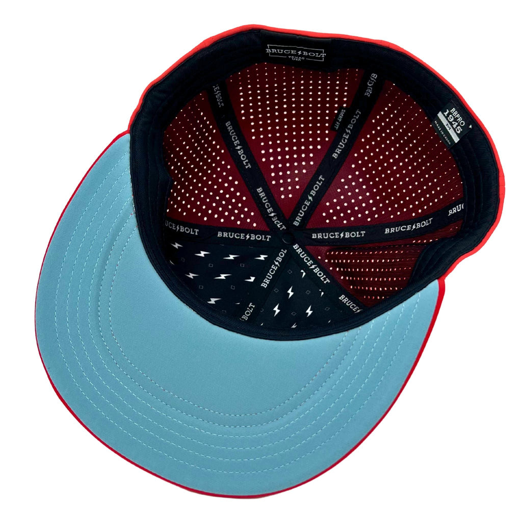 BRUCE BOLT SMART FIT BLANK Performance Game Hat - RED- thumb 5
