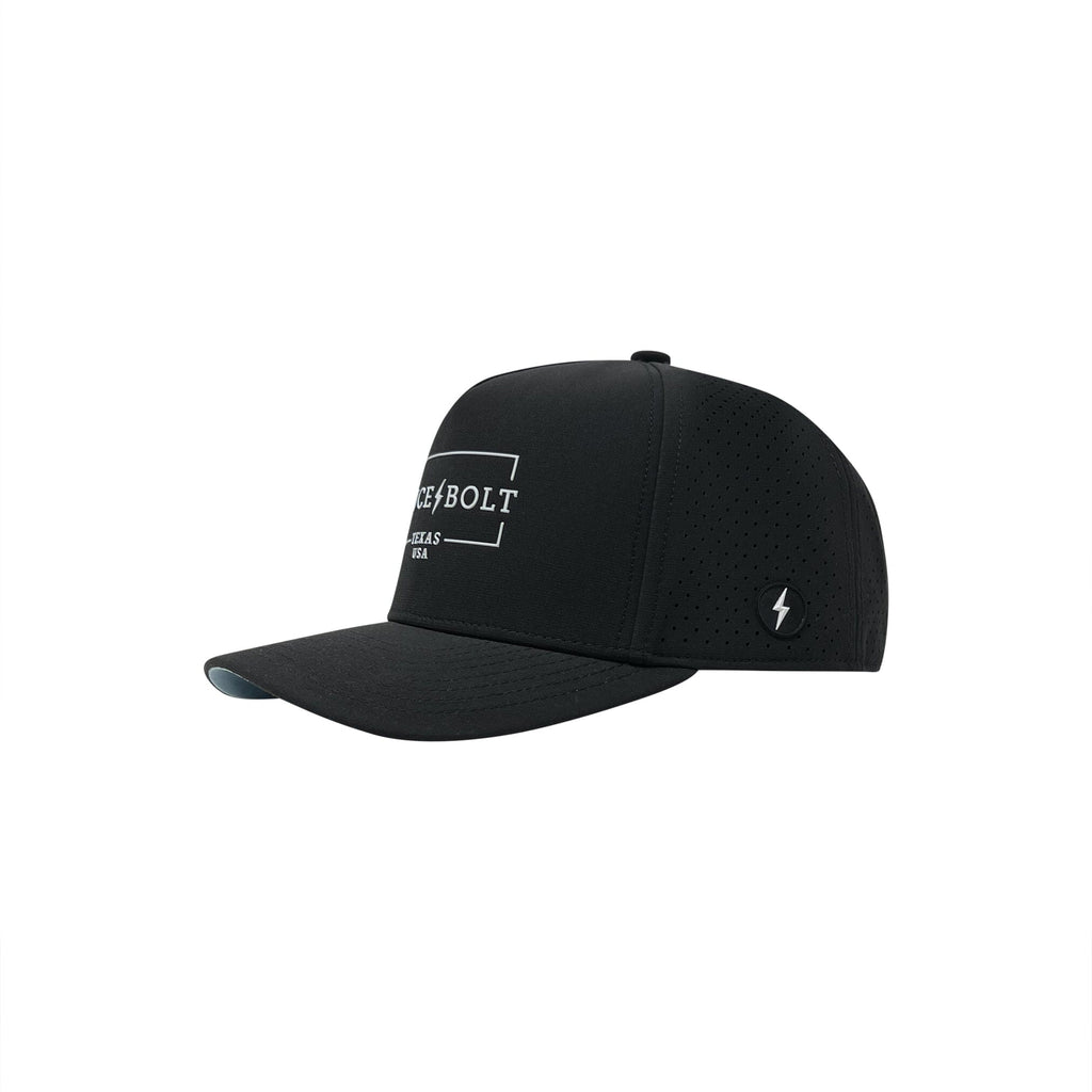 BRUCE BOLT Standard 5-Panel Snapback Hat - BLACK- quickbuy