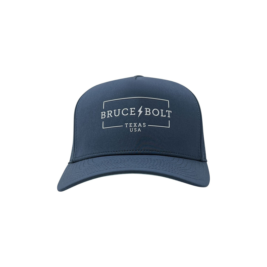 BRUCE BOLT Standard 5-Panel Snapback Hat - NAVY- quickbuy