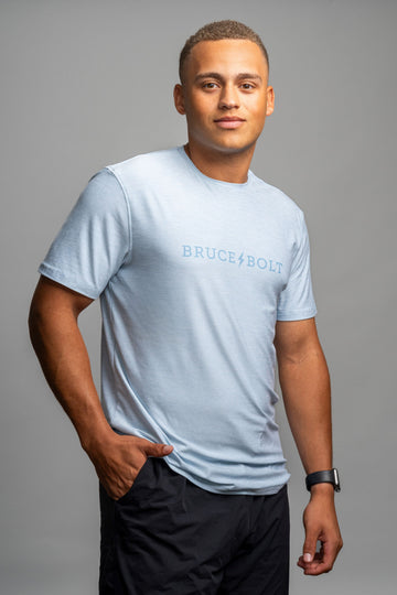 "BRUCE BOLT" SuperSoft T-Shirt | Baby Blue - 1