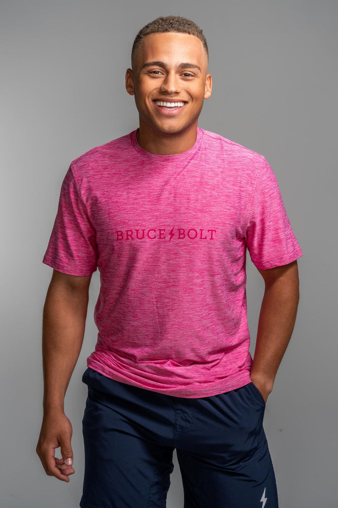 "BRUCE BOLT" SuperSoft T-Shirt | Pink- quickbuy