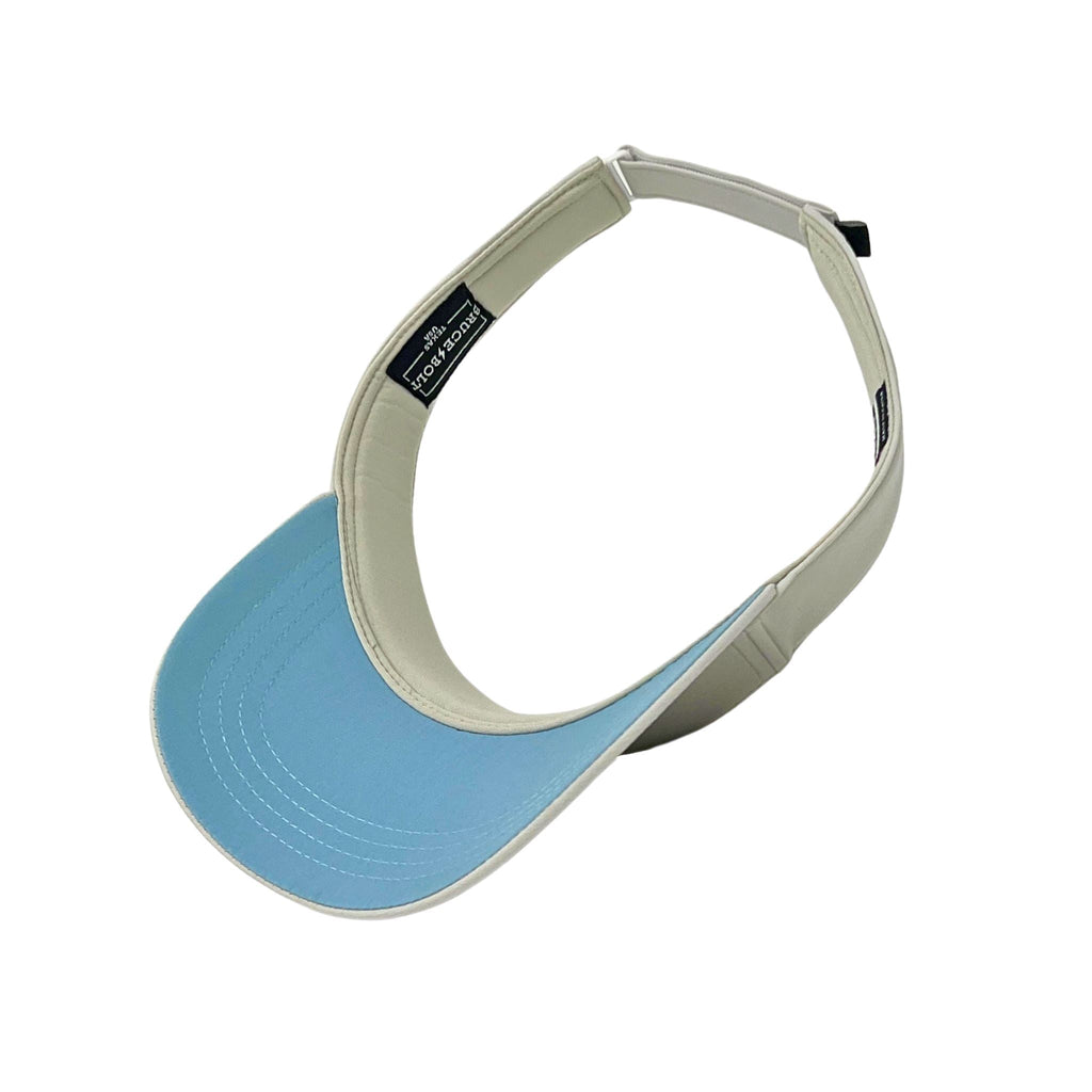 BRUCE BOLT Visor with Velcro Adjustment - GREY w/ WHITE BOLT- thumb 4