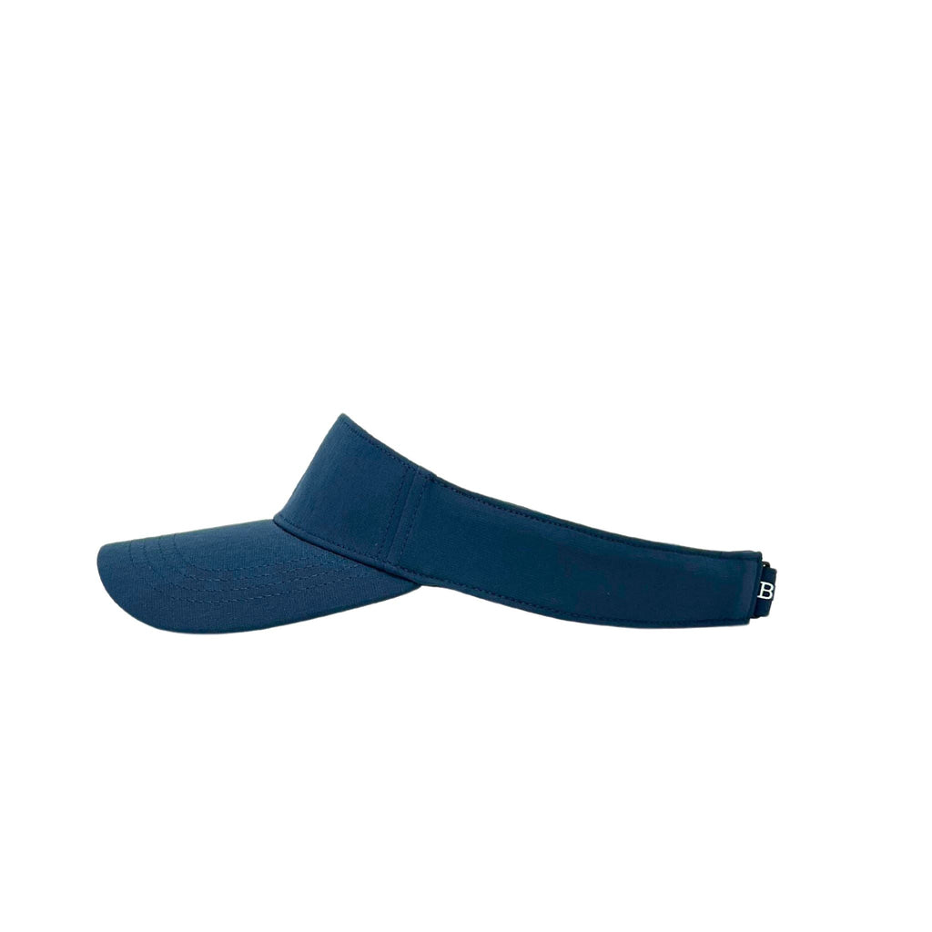 BRUCE BOLT Visor with Velcro Adjustment - NAVY w/ WHITE BOLT- quickbuy