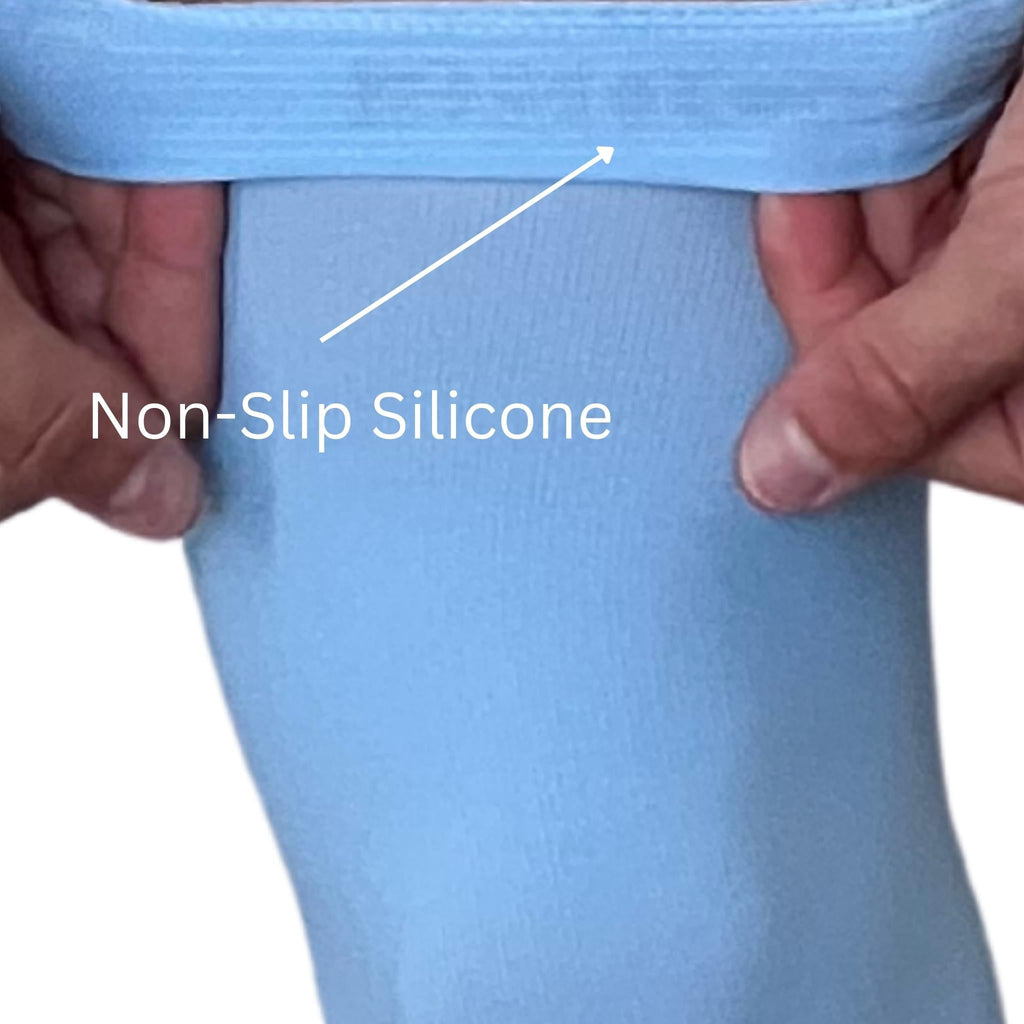 BRUCE BOLT Xtra Long Compression Leg Sleeves (pair) - BABY BLUE- thumb 4