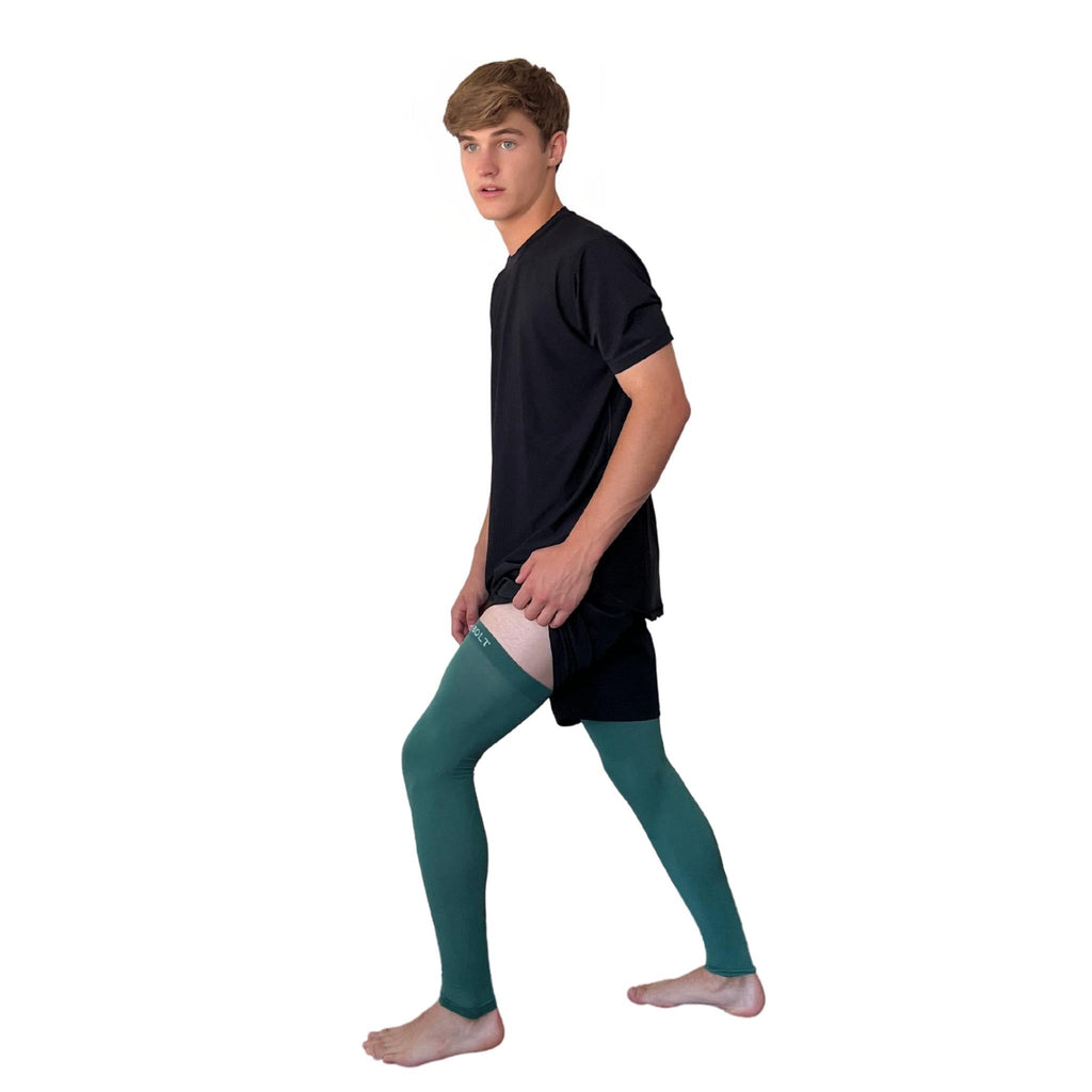 BRUCE BOLT Xtra Long Compression Leg Sleeves (pair) - GREEN- thumb 5