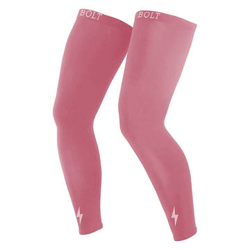 BRUCE BOLT Xtra Long Compression Leg Sleeves (pair) - DUSTY PINK - 1