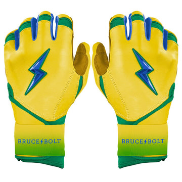 Limited Edition "Coach RAC" Long Cuff Batting Gloves - RAC Yellow - 1
