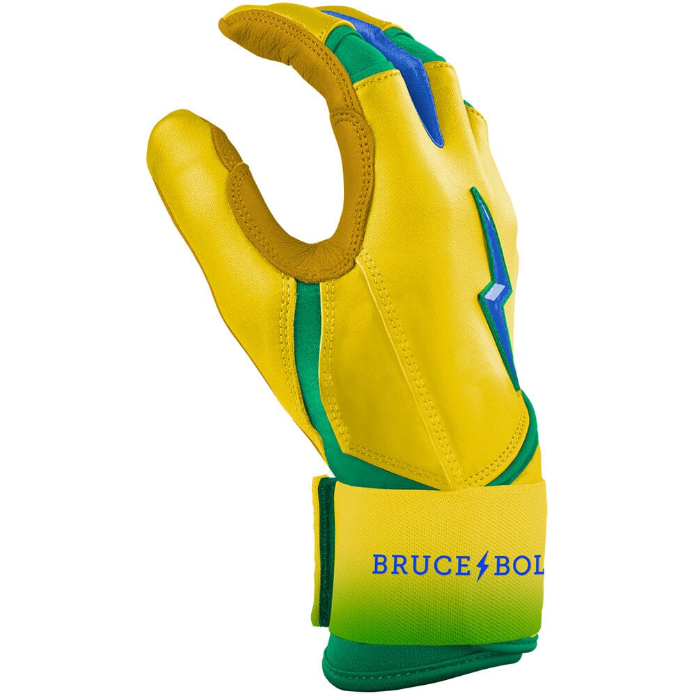 Limited Edition "Coach RAC" Long Cuff Batting Gloves - RAC Yellow- thumb 5