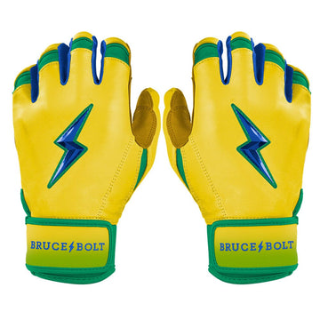 Limited Edition "Coach RAC" Short Cuff Batting Gloves - RAC Yellow - 1