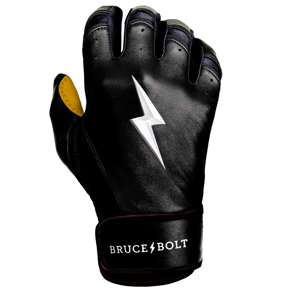 FACTORY DEFECT PREMIUM PRO Short Cuff Batting Gloves | BLACK- thumb 7