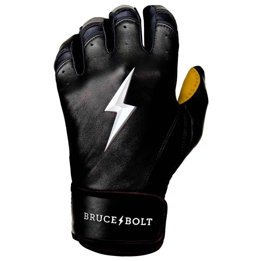 FACTORY DEFECT PREMIUM PRO Short Cuff Batting Gloves | BLACK- thumb 6