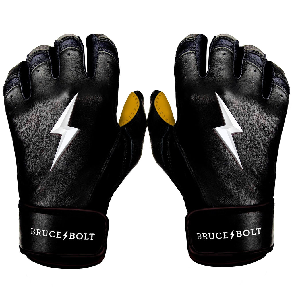 FACTORY DEFECT PREMIUM PRO Short Cuff Batting Gloves | BLACK- quickbuy