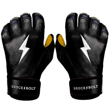 FACTORY DEFECT PREMIUM PRO Short Cuff Batting Gloves | BLACK - 1