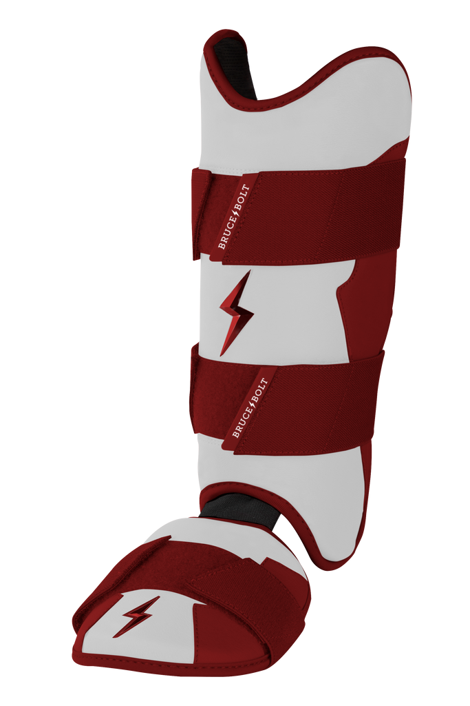 BRUCE BOLT Chrome Series Leg Guard - MAROON- thumb 3