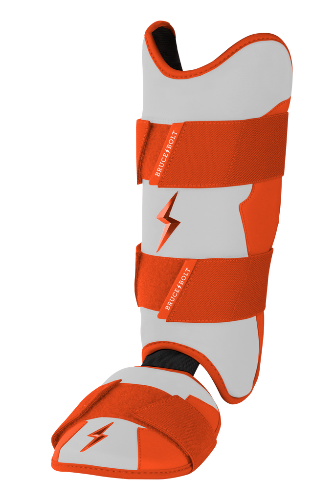BRUCE BOLT Chrome Series Leg Guard - ORANGE- thumb 3