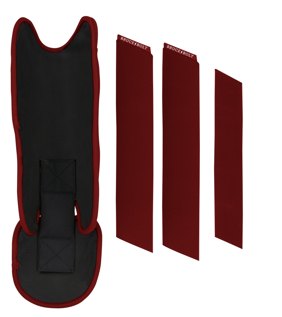 BRUCE BOLT Chrome Series Leg Guard - MAROON- thumb 5