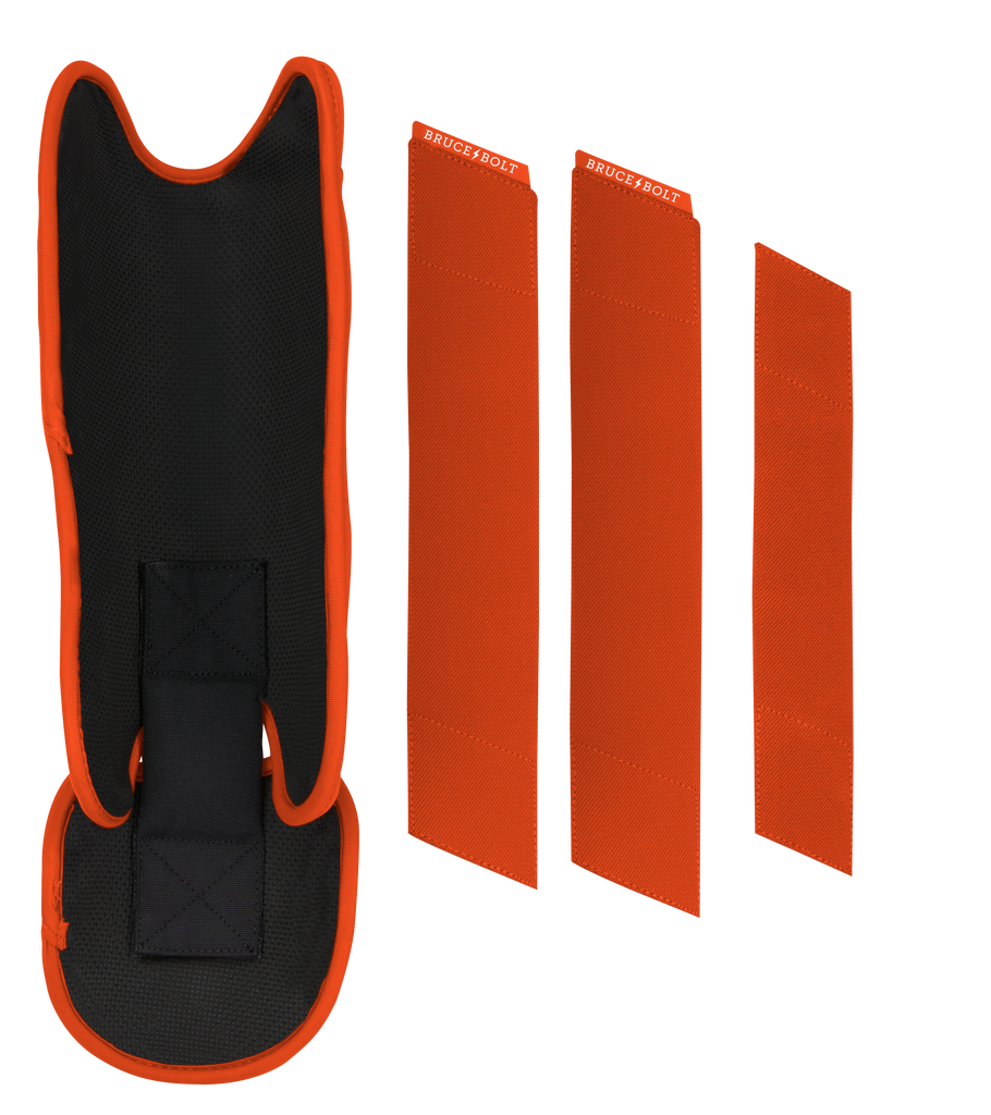 BRUCE BOLT Chrome Series Leg Guard - ORANGE- thumb 5
