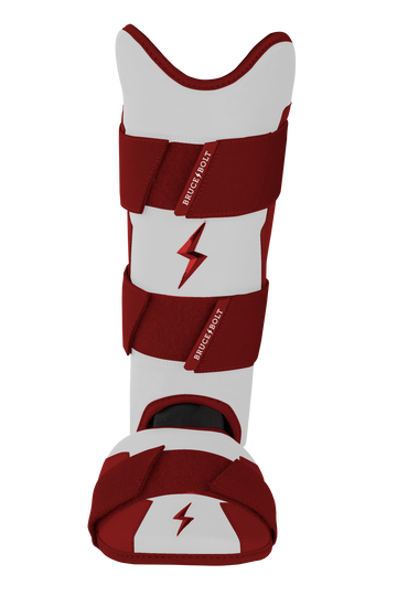 BRUCE BOLT Chrome Series Leg Guard - MAROON - 1