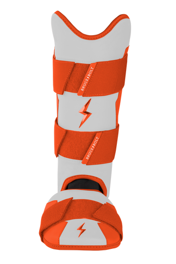 BRUCE BOLT Chrome Series Leg Guard - ORANGE - 1