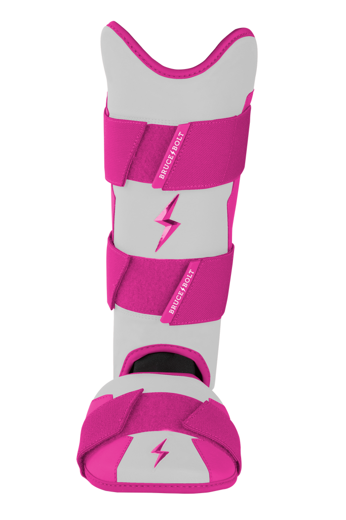 BRUCE BOLT Chrome Series Leg Guard - PINK- quickbuy