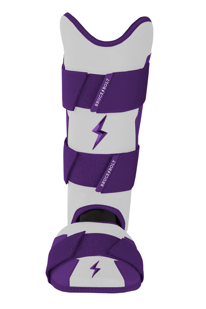 BRUCE BOLT Chrome Series Leg Guard - PURPLE- quickbuy