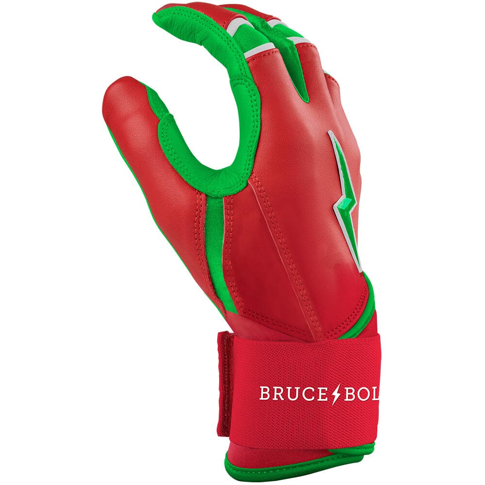 Limited Edition "Big League Chew"  Long Cuff Batting Gloves - SLAMMIN' STRAWBERRY- thumb 5