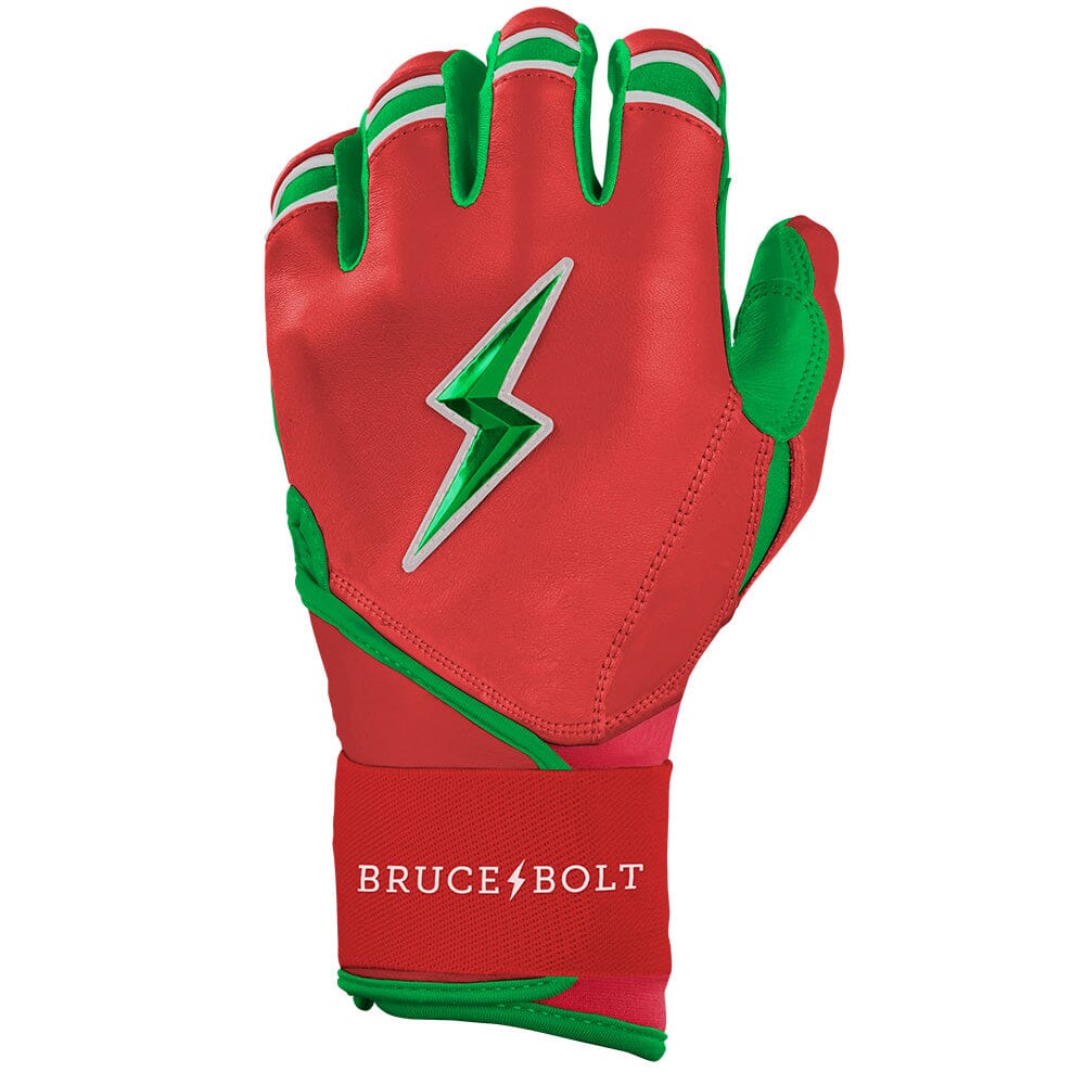 Limited Edition "Big League Chew"  Long Cuff Batting Gloves - SLAMMIN' STRAWBERRY- thumb 3