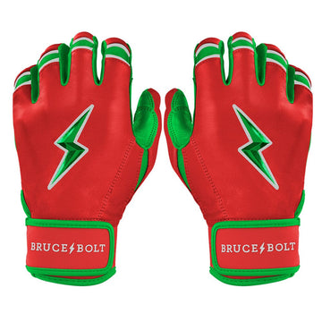 Limited Edition "Big League Chew" Short Cuff Batting Gloves - SLAMMIN' STRAWBERRY - 1