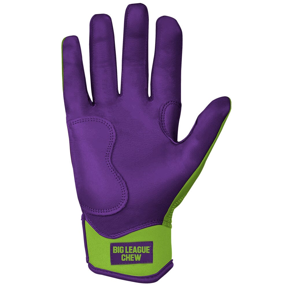 Big League Chew Collab Series Short Cuff Batting Gloves - Swingin' Sour Apple- quickbuy