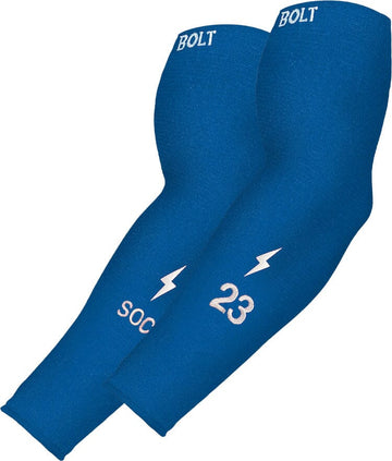 Personalized BRUCE BOLT Graduated Compression Premium Arm Sleeve - ROYAL - 1