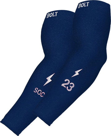 Personalized Graduated Compression Premium Arm Sleeve - NAVY - 1