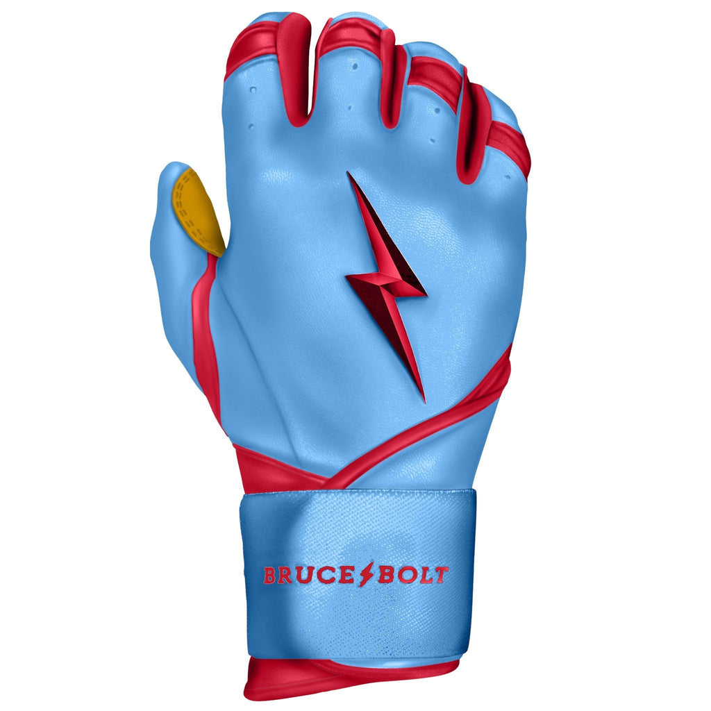 PREMIUM PRO BADER Series Long Cuff Batting Gloves | BABY BLUE- thumb 7