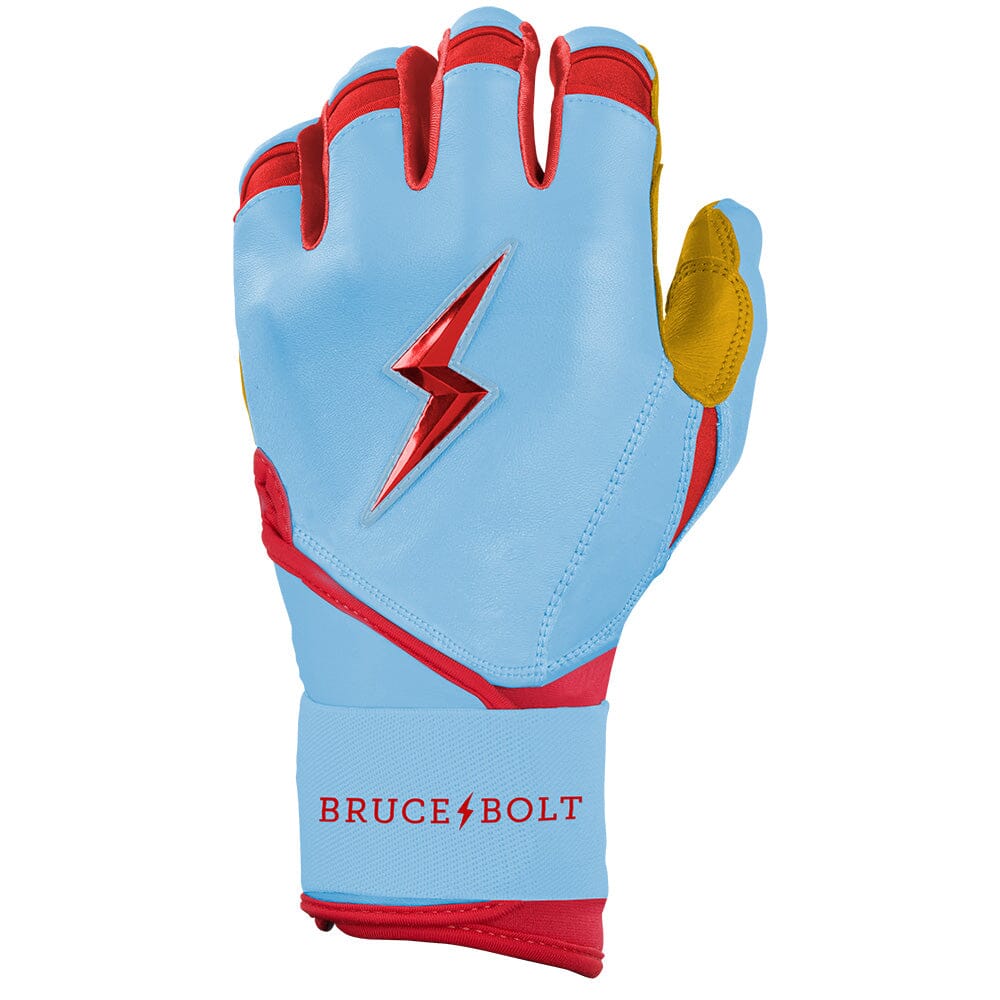 PREMIUM PRO BADER Series Long Cuff Batting Gloves | BABY BLUE- thumb 3