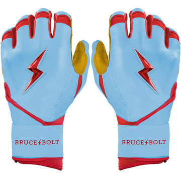 PREMIUM PRO BADER Series Long Cuff Batting Gloves | BABY BLUE - 1