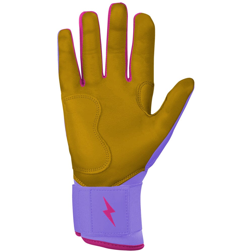 PREMIUM PRO BADER Series Long Cuff Batting Gloves | LAVENDER- quickbuy