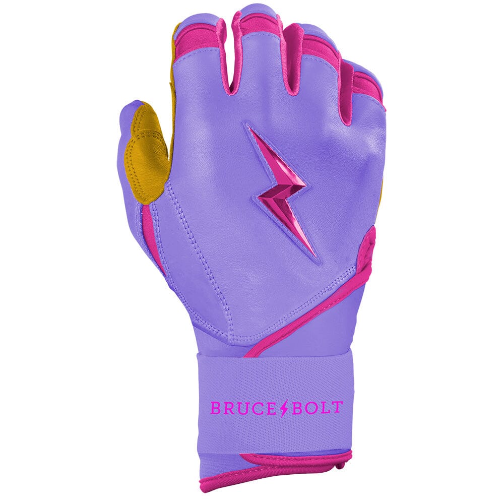 PREMIUM PRO BADER Series Long Cuff Batting Gloves | LAVENDER- thumb 4