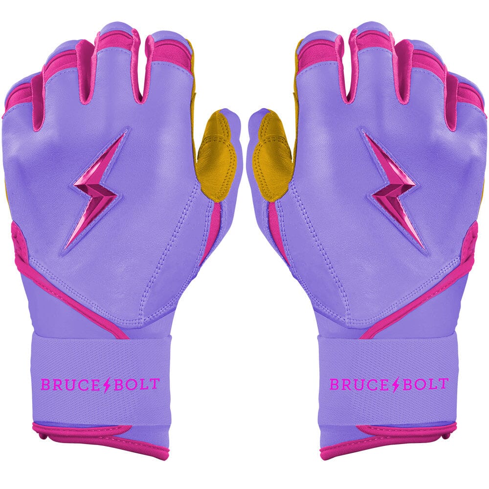 PREMIUM PRO BADER Series Long Cuff Batting Gloves | LAVENDER- quickbuy