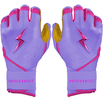 PREMIUM PRO BADER Series Long Cuff Batting Gloves | LAVENDER - 1