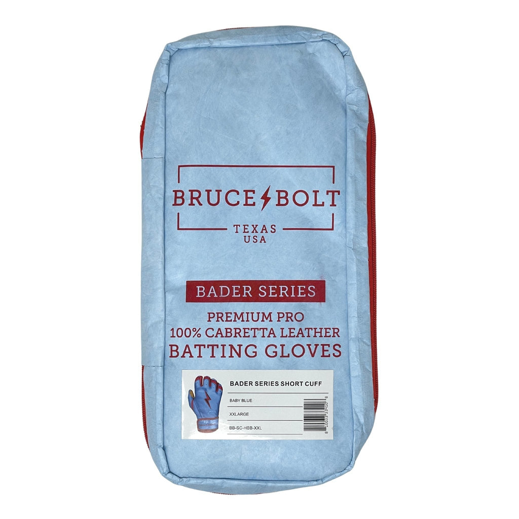 PREMIUM PRO BADER Series Short Cuff Batting Gloves | BABY BLUE- thumb 6