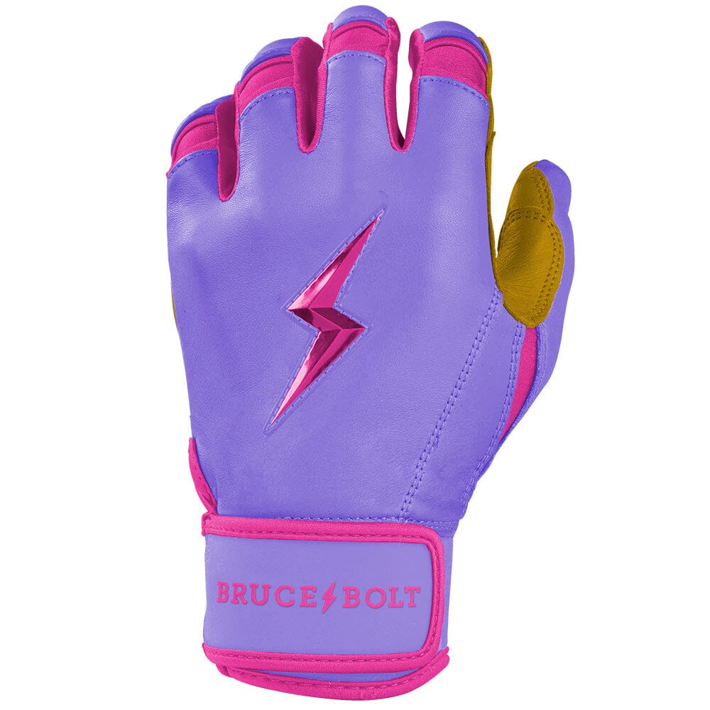 PREMIUM PRO BADER Series Short Cuff Batting Gloves | LAVENDER- thumb 3